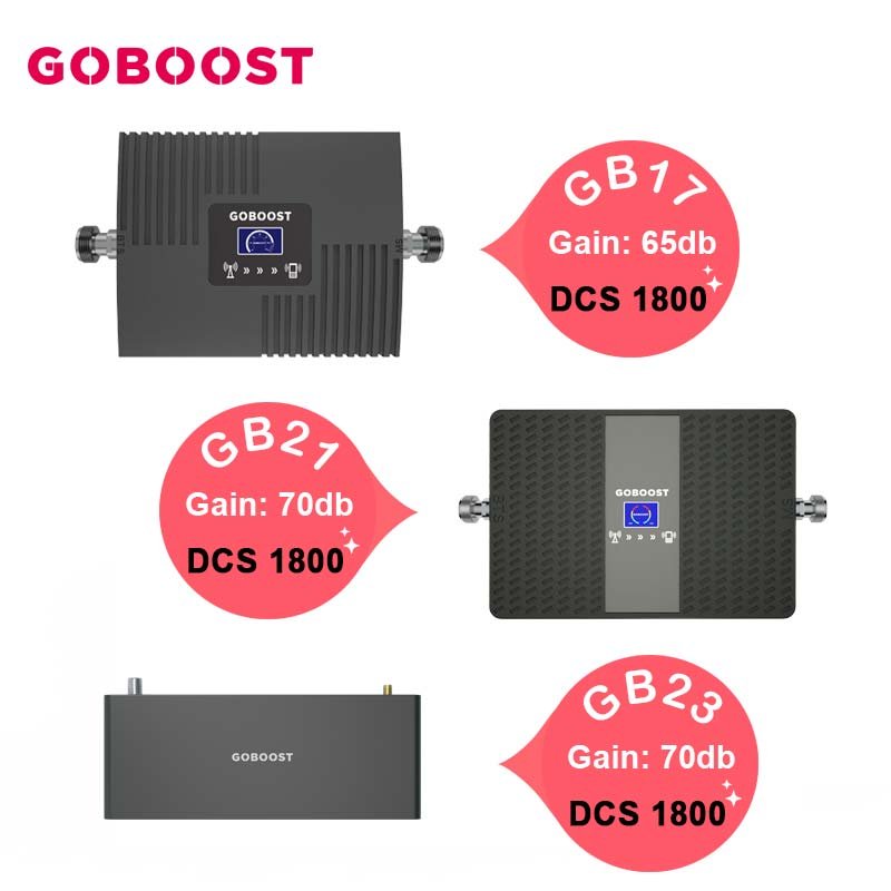 GOBOOST signal booster 1800mhz mobile cell phone 3g 4g 1800 dcs network booster signal repeater